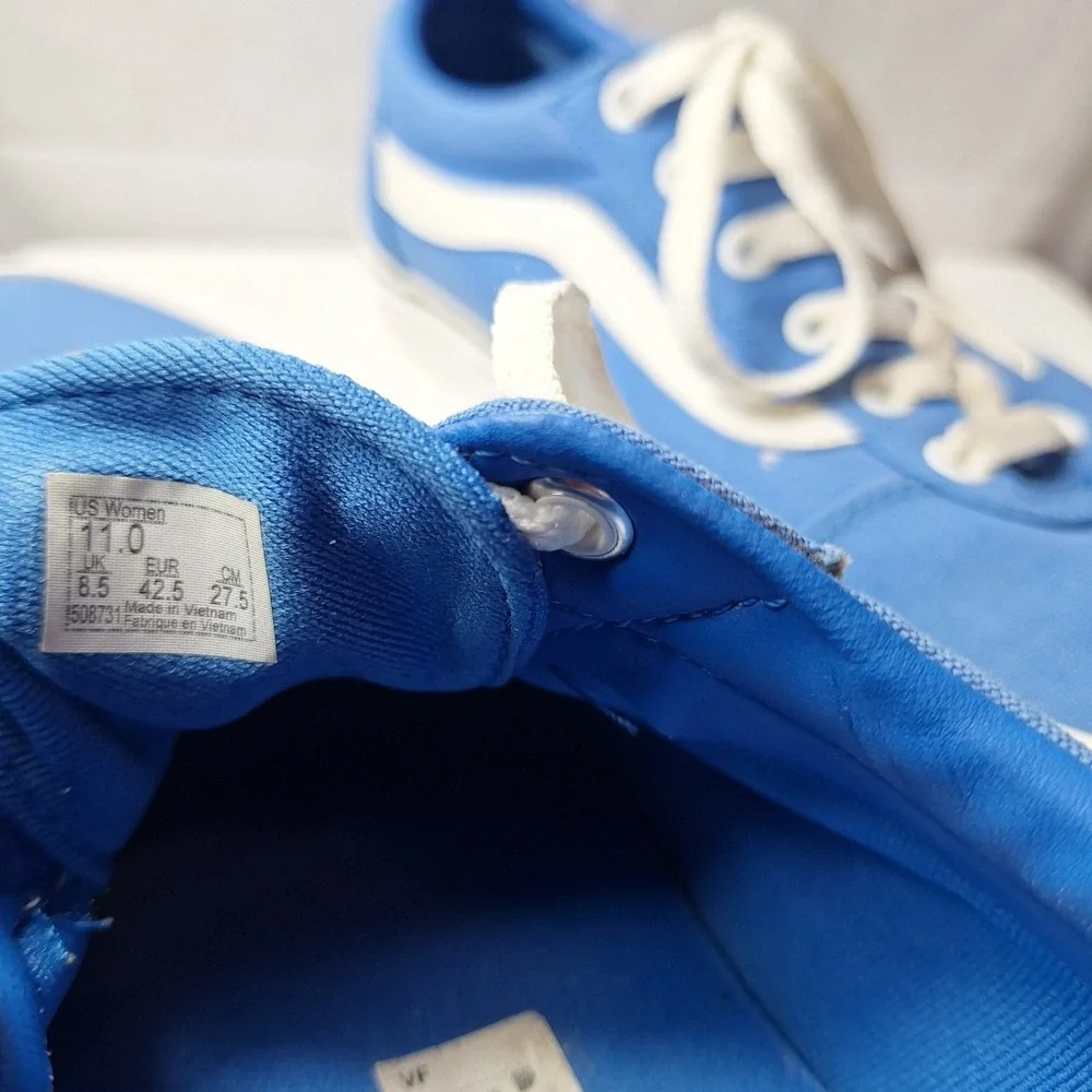VANS Old Skool Sneaker Womens/11 Mens/9.5 Cobalt Blue Classic Retro Skater Y2K